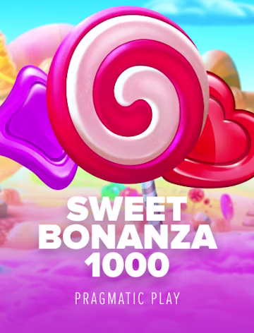 Bright illustrated candy-themed casino game artwork